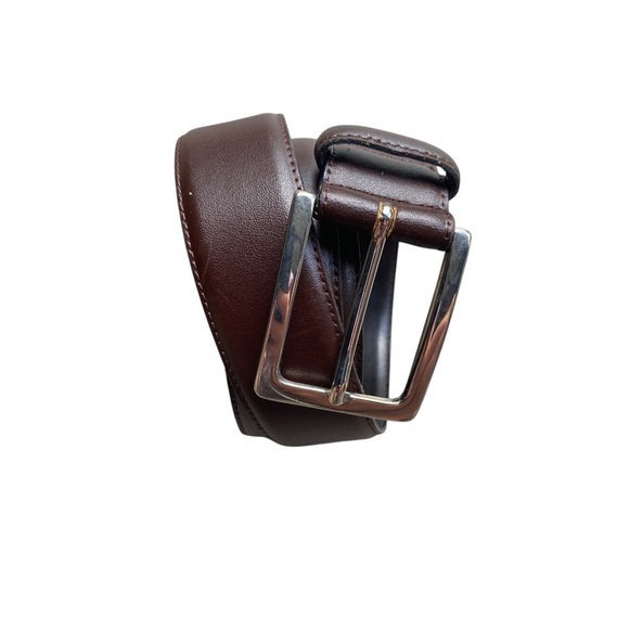 Ermenegildo Zegna Dark Leather Brown belt size 38 - Picture 1 of 9